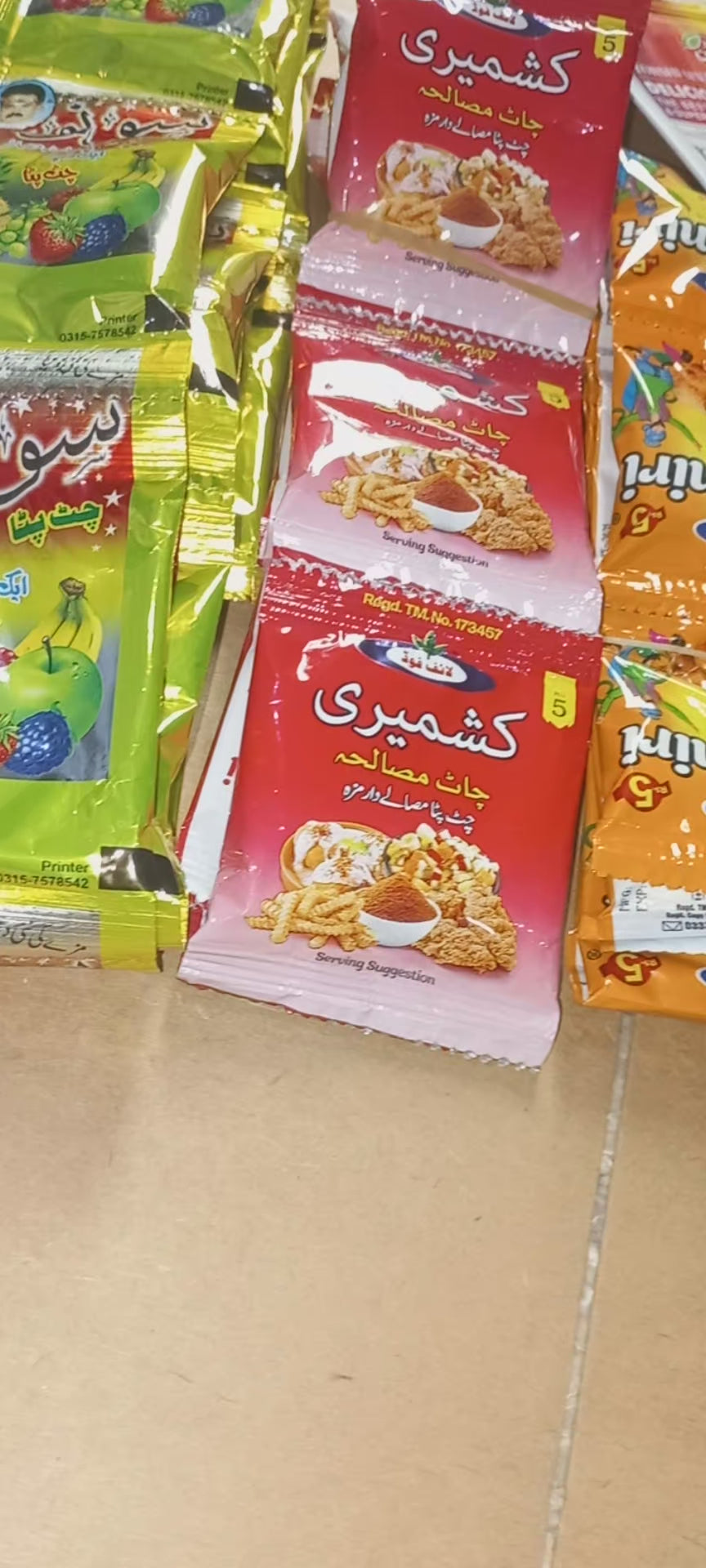 Lawashak products (imli, churan, jelly, masala, different flavours, different zaikay