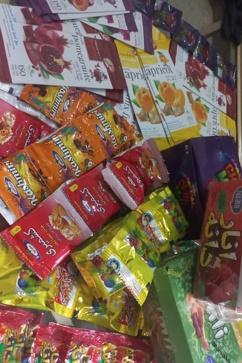 Lawashak products (imli, churan, jelly, masala, different flavours, different zaikay